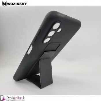 Wozinsky 4in1 švelnaus silikono dėklas - juodas (Samsung A13 5G/A04S)